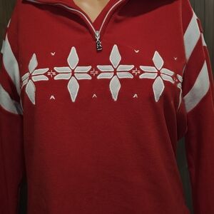 Bogner Red and White Sweatshirt